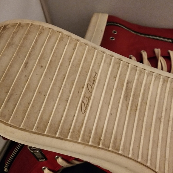 Rick Owens high-top sneakers in smooth calf leather size 10 - Picture 6 of 11